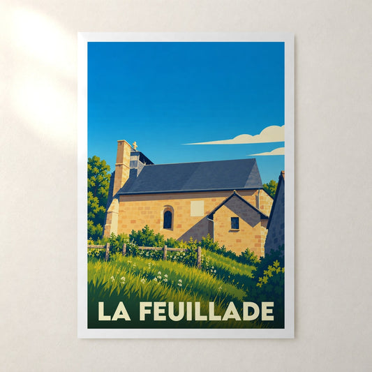 Affiche La Feuillade – sans cadre, accrochée au mur
