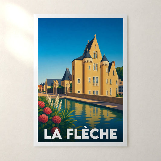 Affiche La Flèche – sans cadre, accrochée au mur