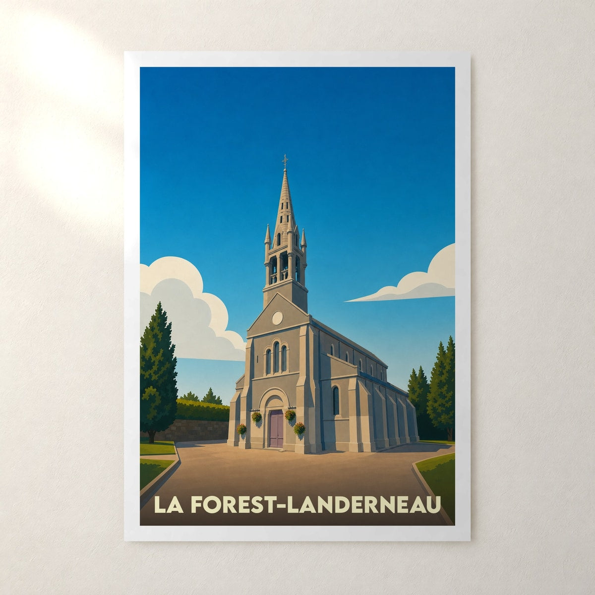 Affiche La Forest-Landerneau – sans cadre, accrochée au mur