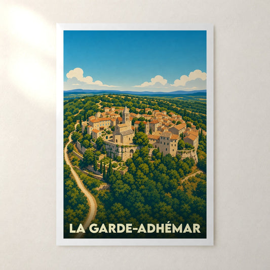 Affiche La Garde-Adhémar – sans cadre, accrochée au mur