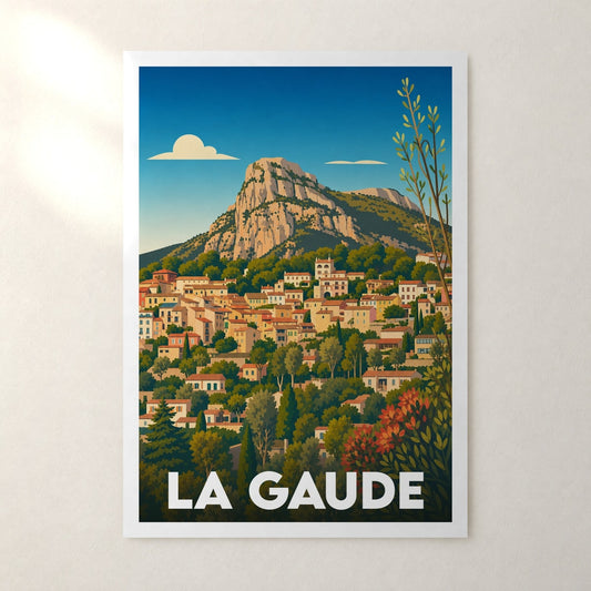 Affiche La Gaude – sans cadre, accrochée au mur