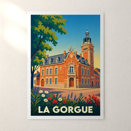 Affiche La Gorgue – sans cadre, accrochée au mur