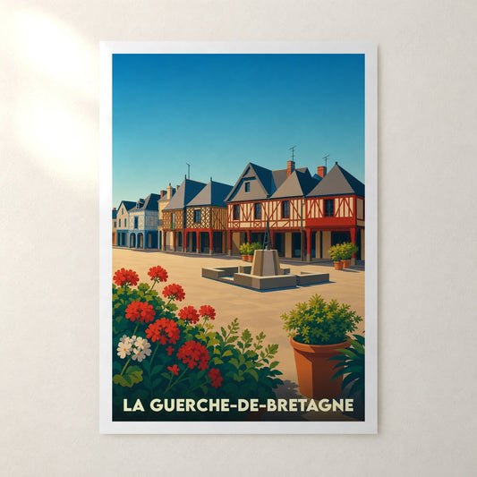 Affiche La Guerche-de-Bretagne – sans cadre, accrochée au mur