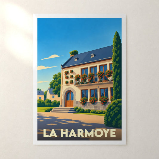 Affiche La Harmoye – sans cadre, accrochée au mur