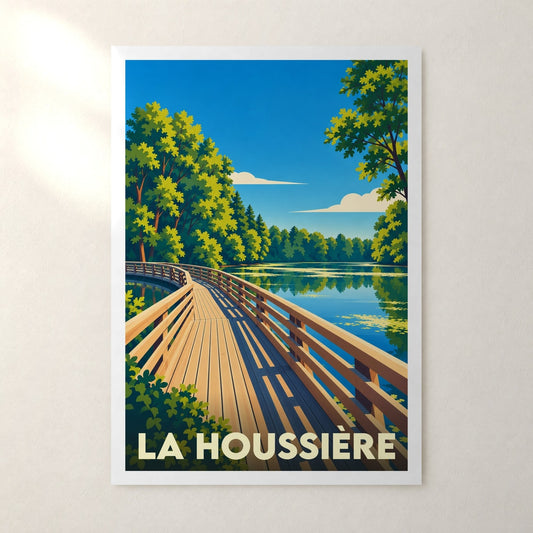 Affiche La Houssière – sans cadre, accrochée au mur