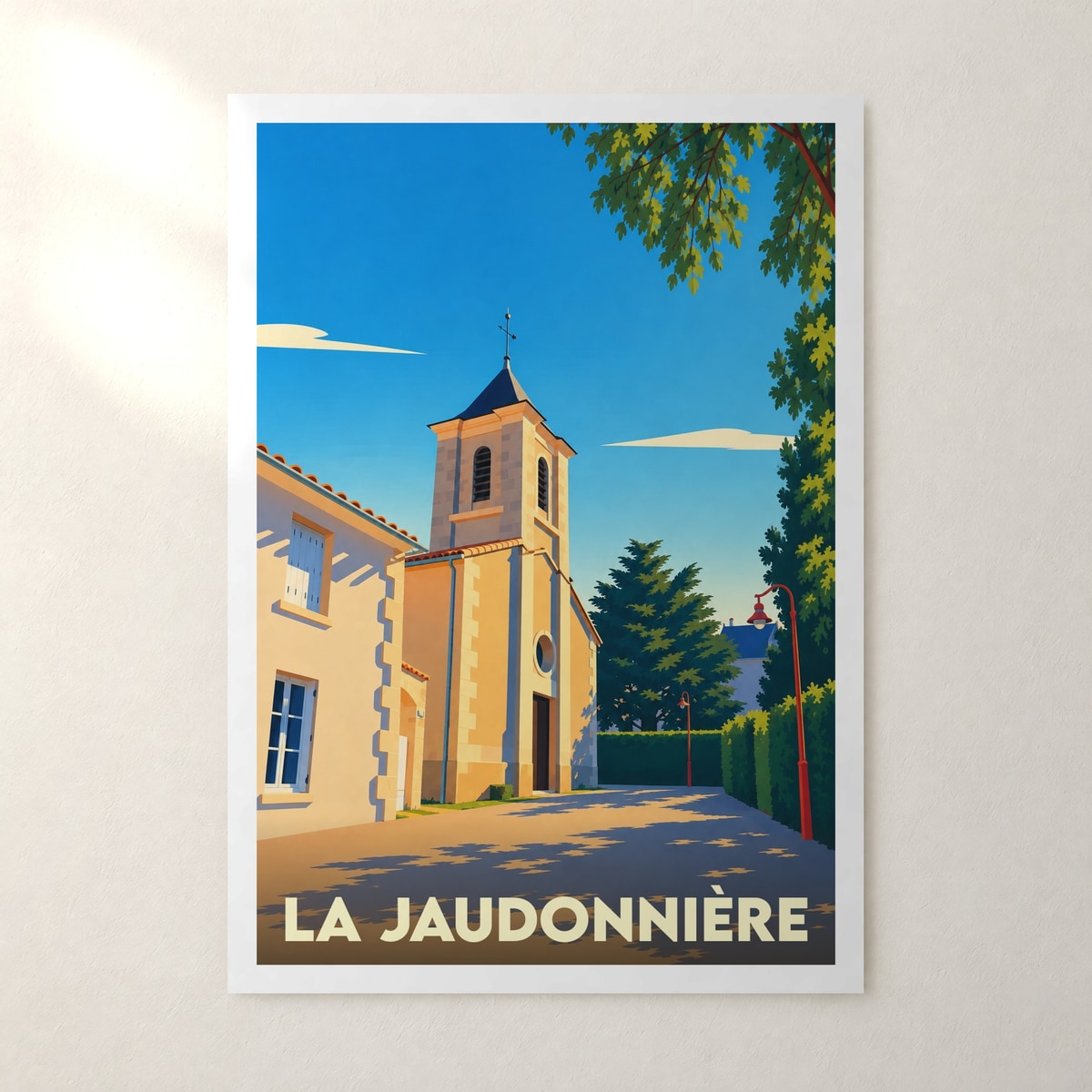 Affiche La Jaudonnière – sans cadre, accrochée au mur