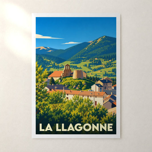 Affiche La Llagonne – sans cadre, accrochée au mur