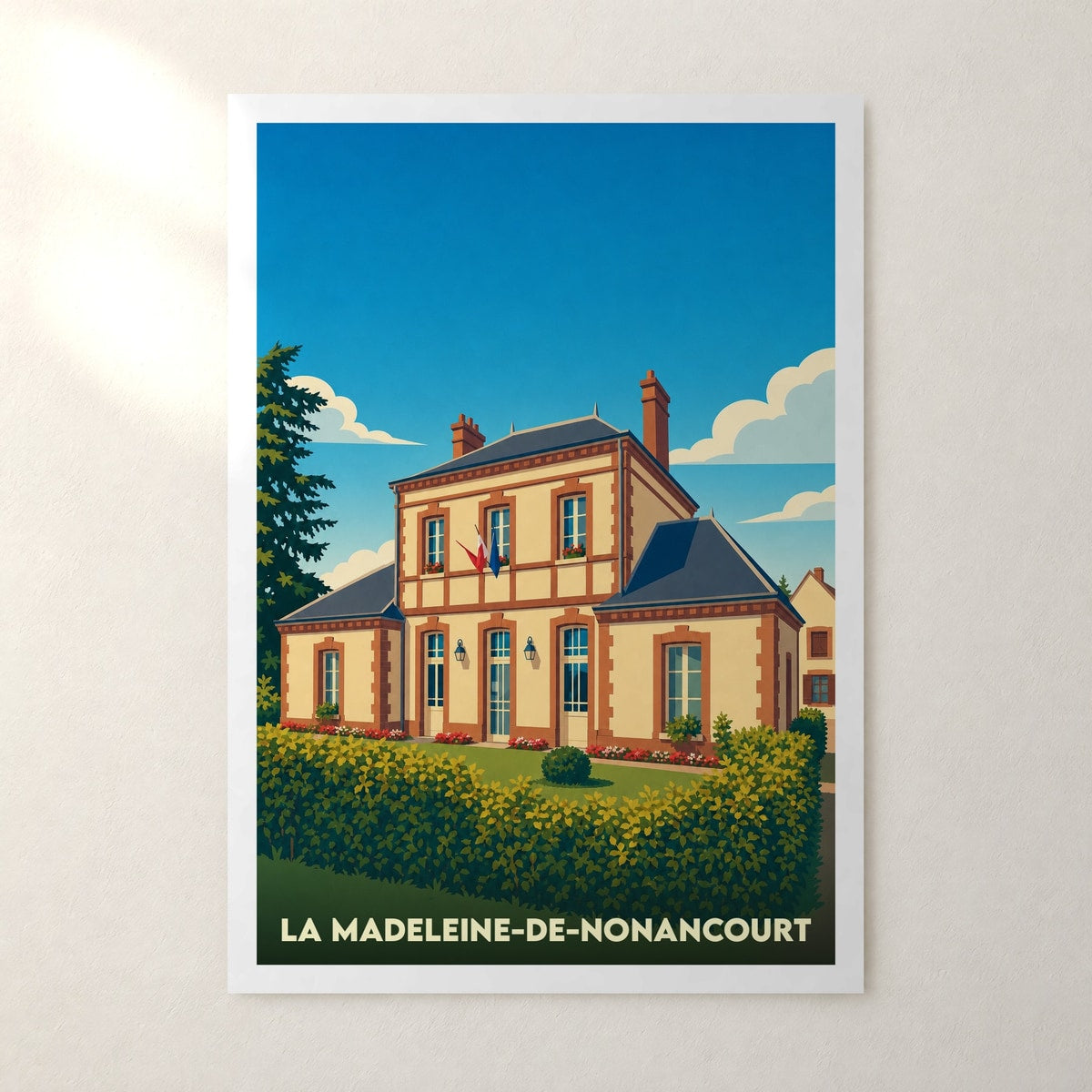 Affiche La Madeleine-de-Nonancourt – sans cadre, accrochée au mur