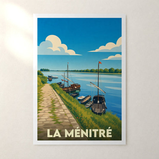 Affiche La Ménitré – sans cadre, accrochée au mur