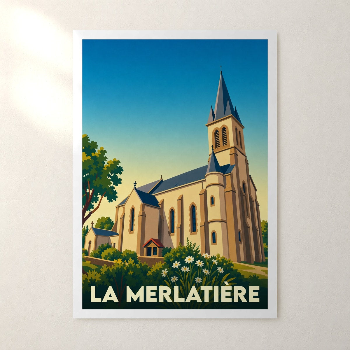 Affiche La Merlatière – sans cadre, accrochée au mur