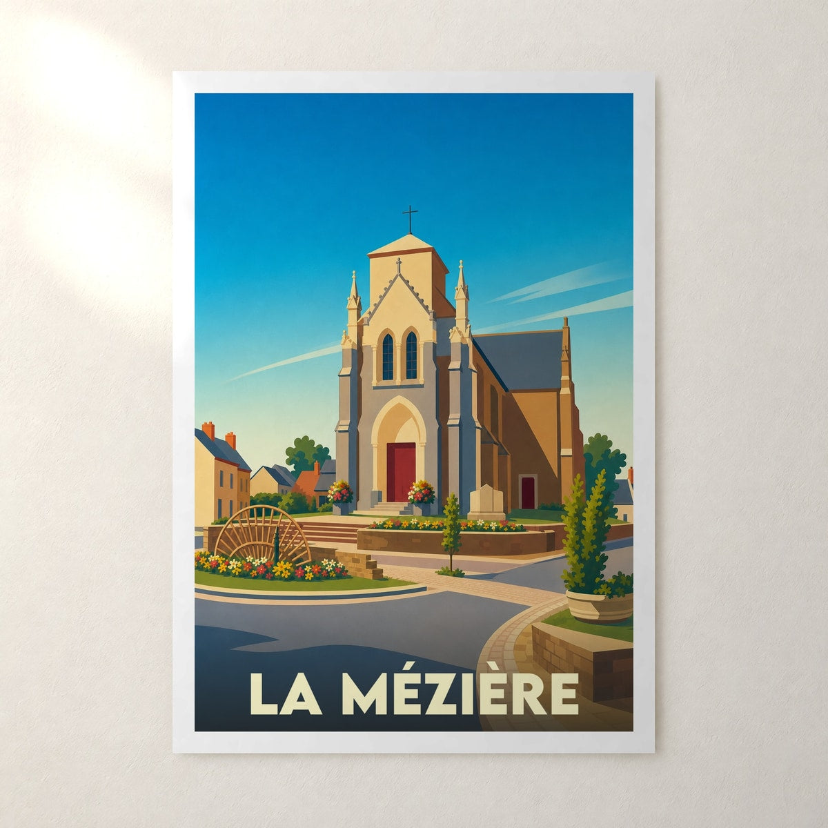 Affiche La Mézière – sans cadre, accrochée au mur