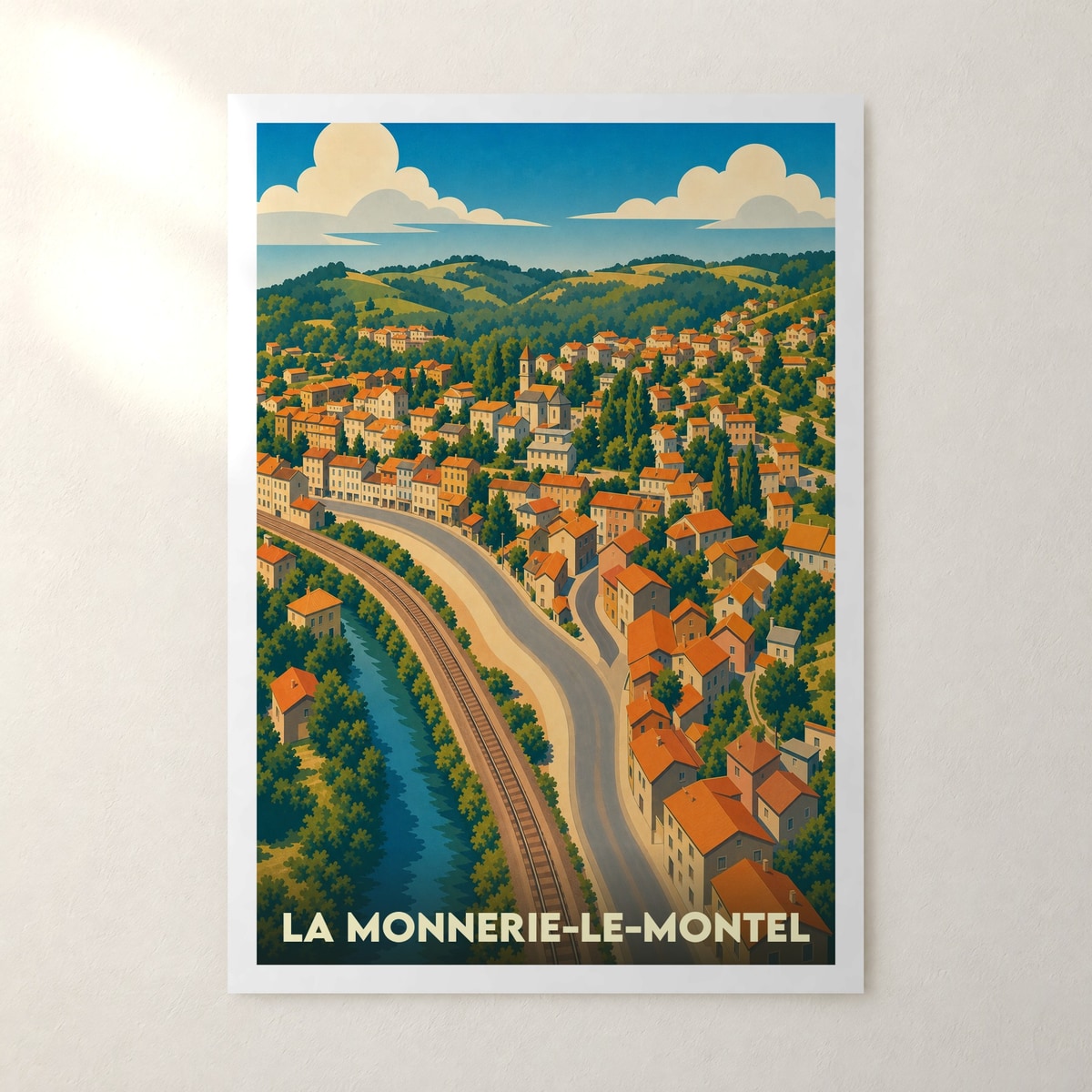 Affiche La Monnerie-le-Montel – sans cadre, accrochée au mur