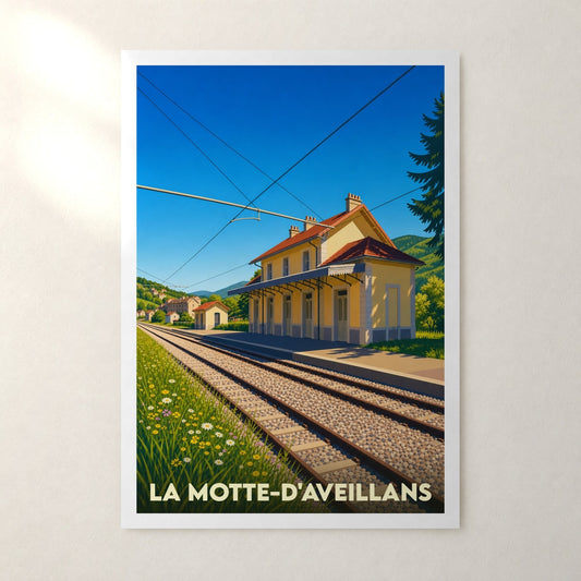 Affiche La Motte-d'Aveillans – sans cadre, accrochée au mur