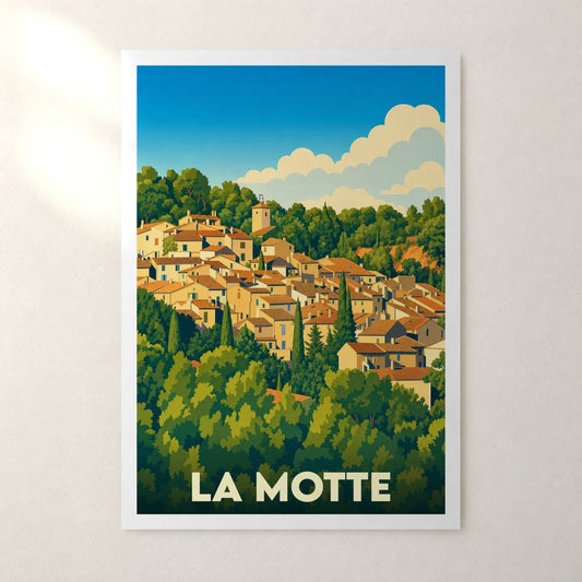Affiche La Motte – sans cadre, accrochée au mur