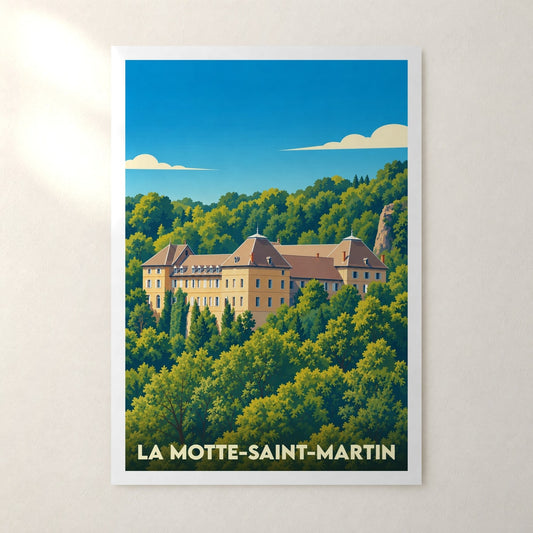 Affiche La Motte-Saint-Martin – sans cadre, accrochée au mur