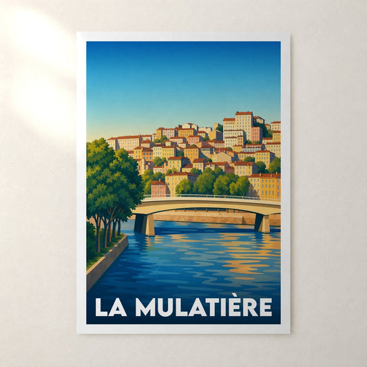 Affiche La Mulatière – sans cadre, accrochée au mur