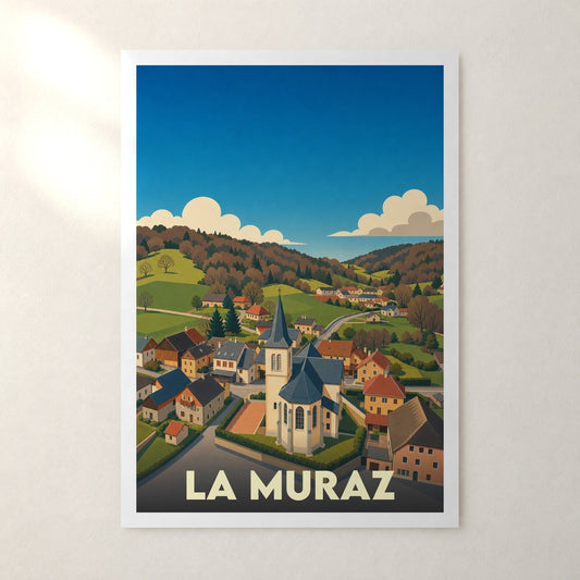 Affiche La Muraz – sans cadre, accrochée au mur