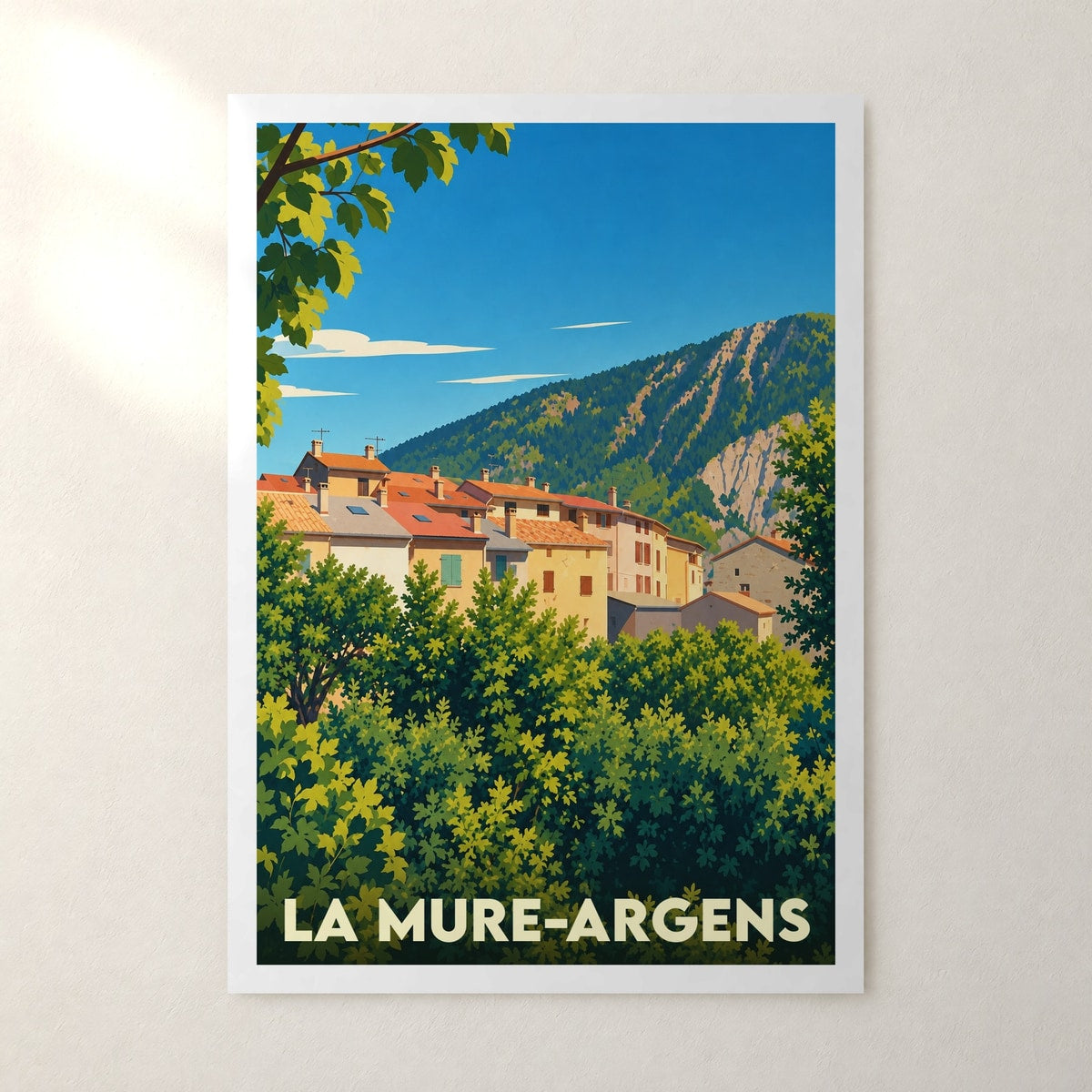 Affiche La Mure-Argens – sans cadre, accrochée au mur