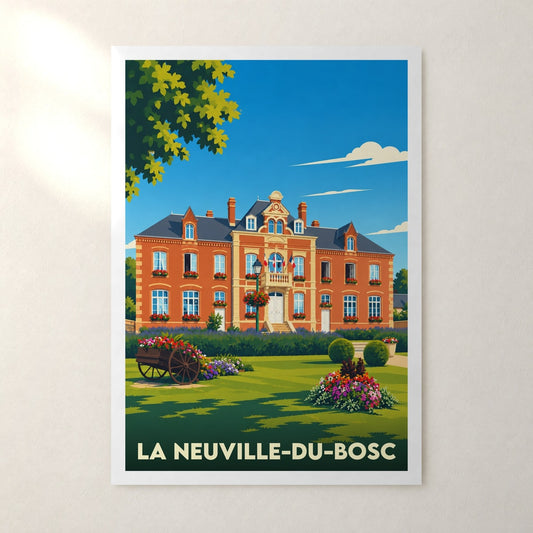 Affiche La Neuville-du-Bosc – sans cadre, accrochée au mur