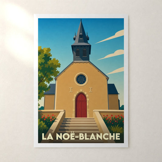 Affiche La Noë-Blanche – sans cadre, accrochée au mur