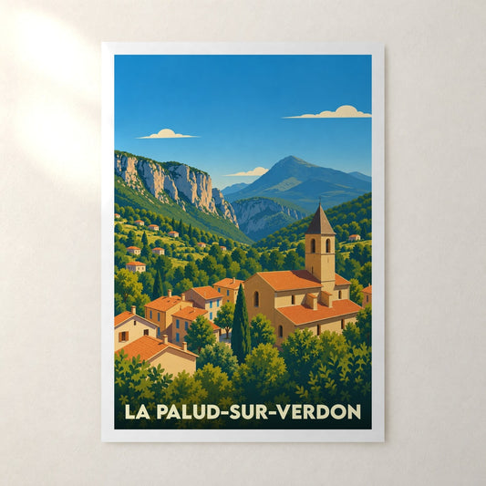 Affiche La Palud-sur-Verdon – sans cadre, accrochée au mur