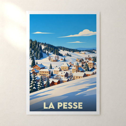 Affiche La Pesse – sans cadre, accrochée au mur