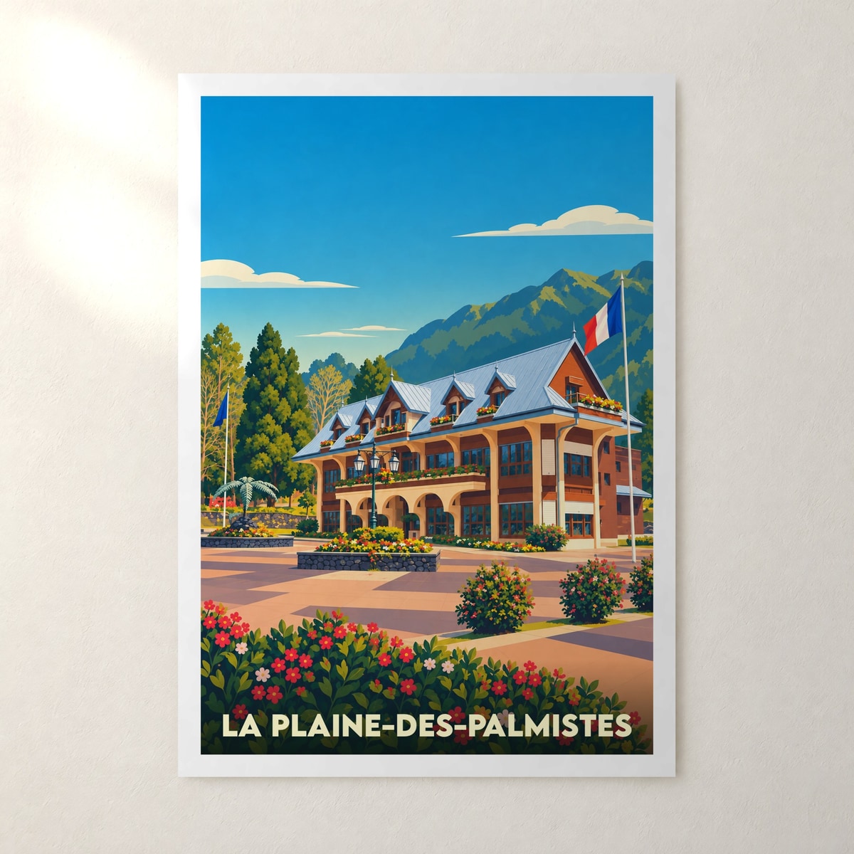 Affiche La Plaine-des-Palmistes – sans cadre, accrochée au mur