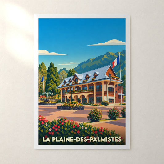 Affiche La Plaine-des-Palmistes – sans cadre, accrochée au mur