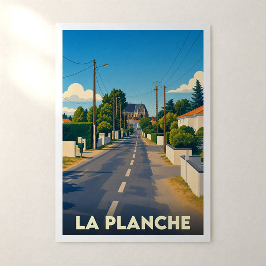 Affiche La Planche – sans cadre, accrochée au mur