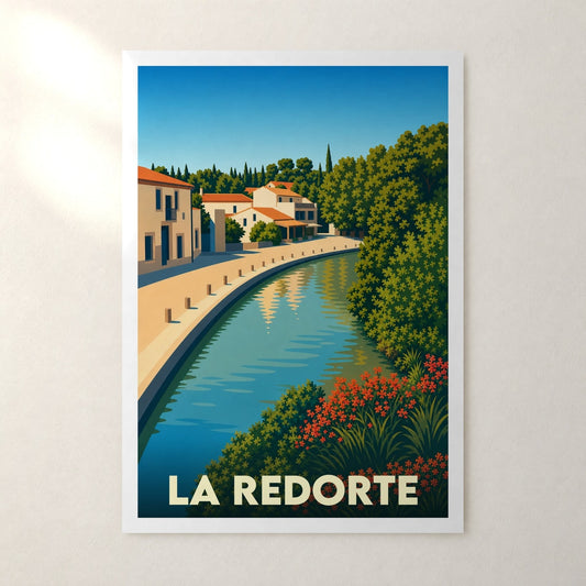 Affiche La Redorte – sans cadre, accrochée au mur