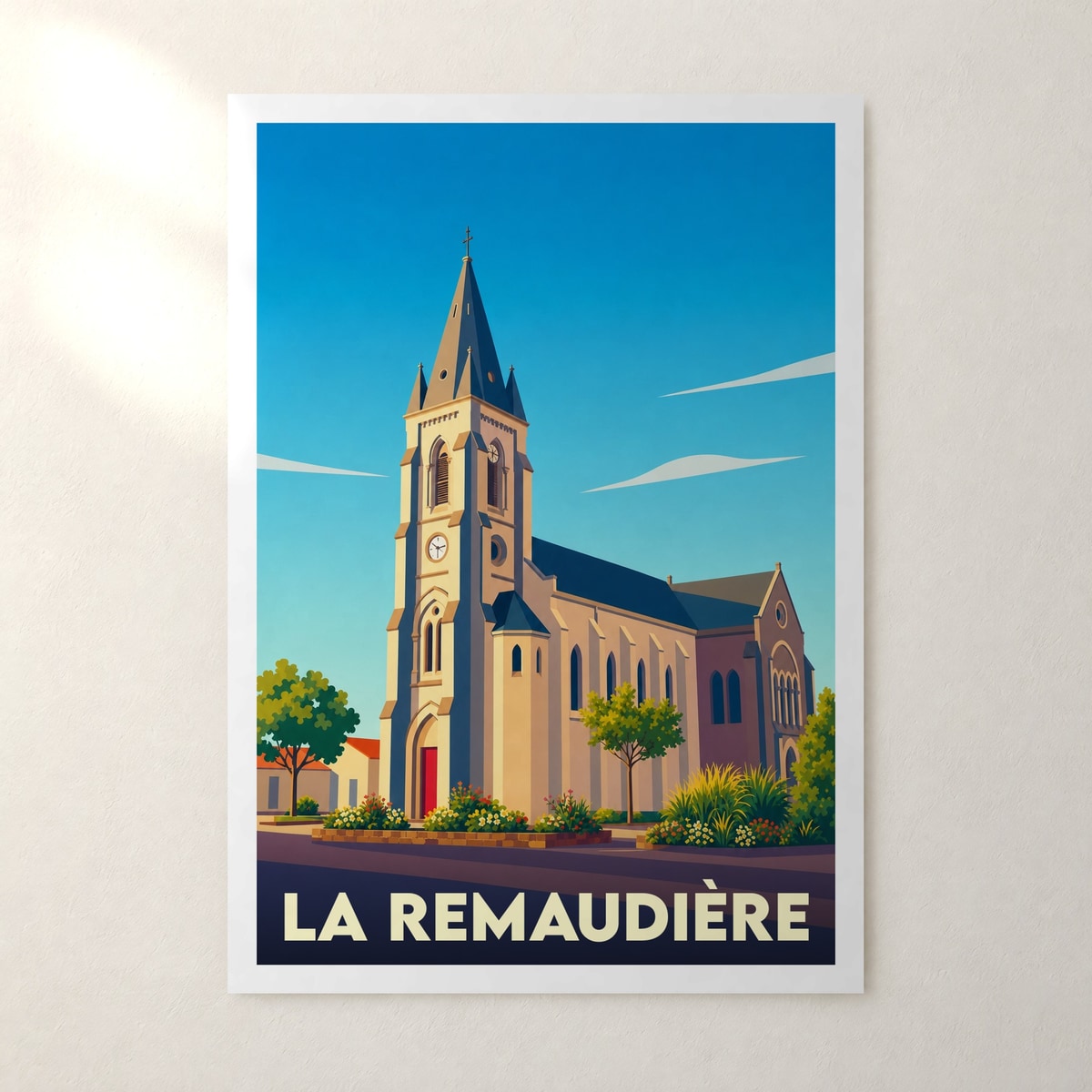 Affiche La Remaudière – sans cadre, accrochée au mur