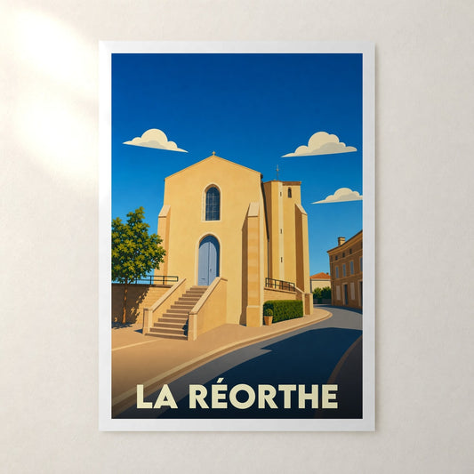 Affiche La Réorthe – sans cadre, accrochée au mur