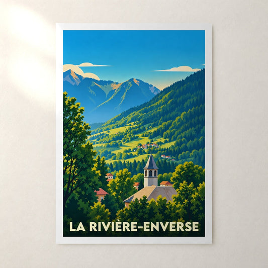 Affiche La Rivière-Enverse – sans cadre, accrochée au mur