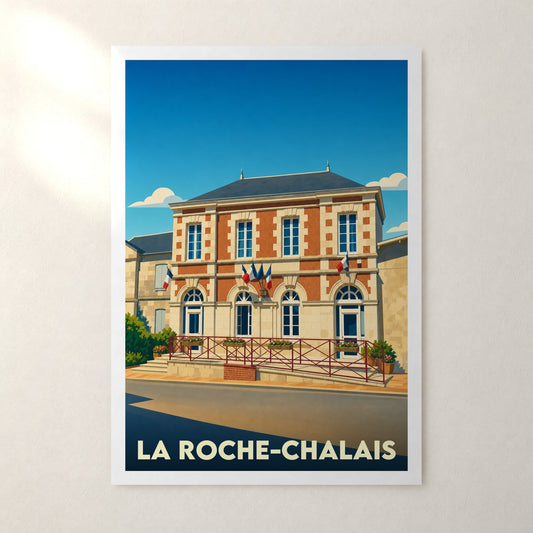 Affiche La Roche-Chalais – sans cadre, accrochée au mur