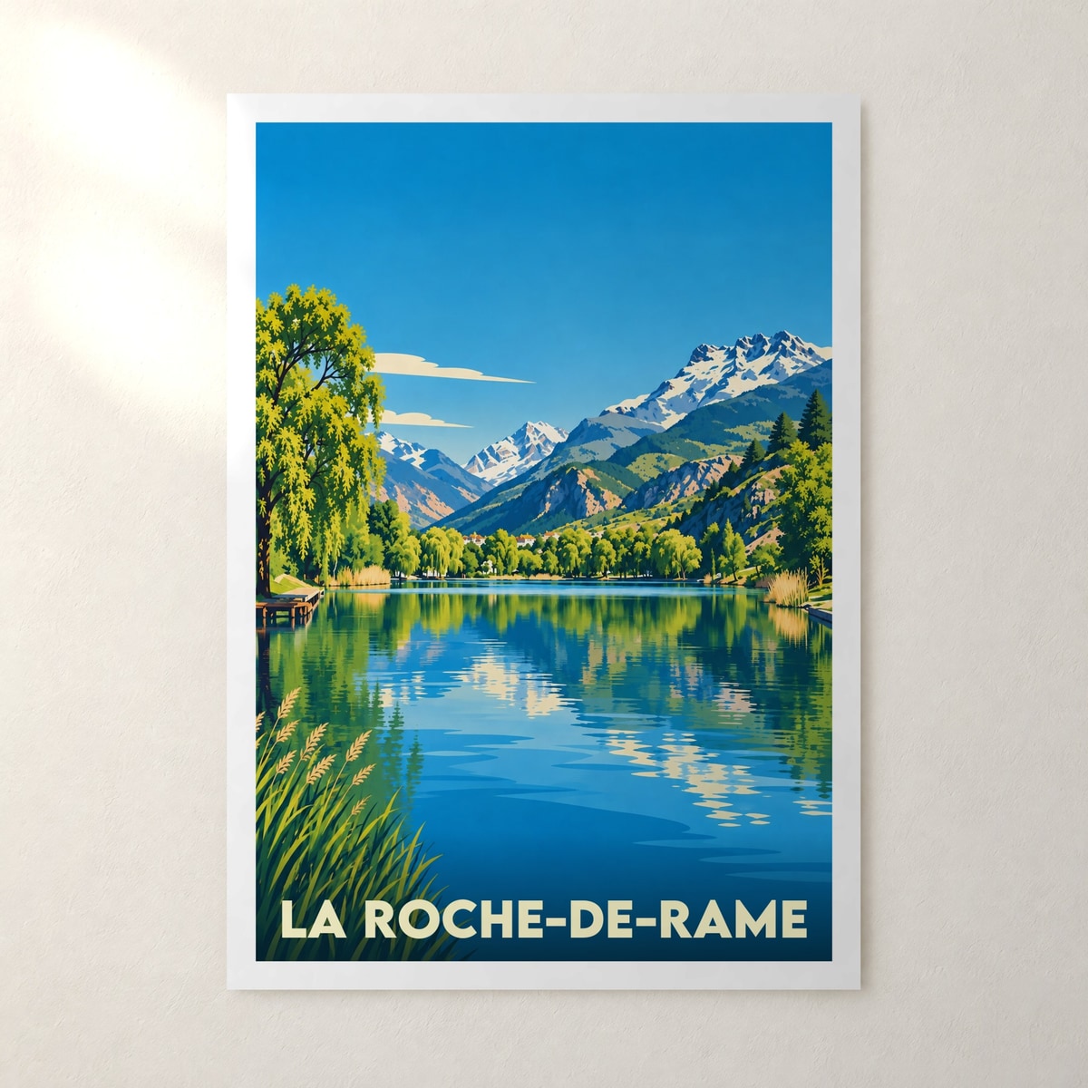 Affiche La Roche-de-Rame – sans cadre, accrochée au mur