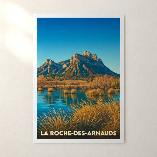 Affiche La Roche-des-Arnauds – sans cadre, accrochée au mur