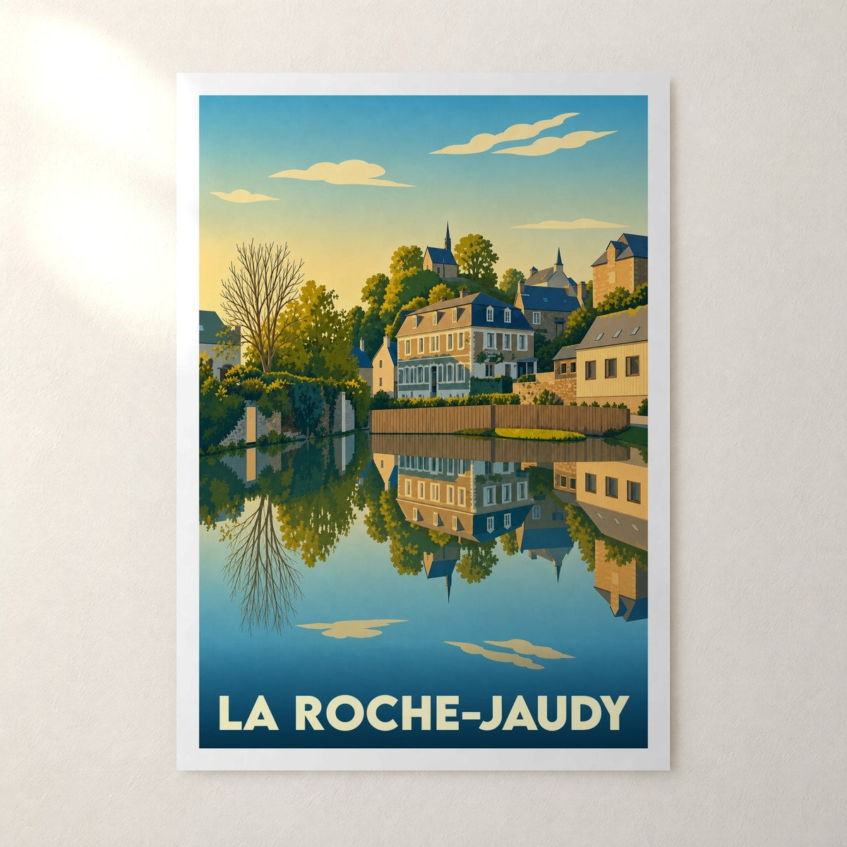 Affiche La Roche-Jaudy – sans cadre, accrochée au mur