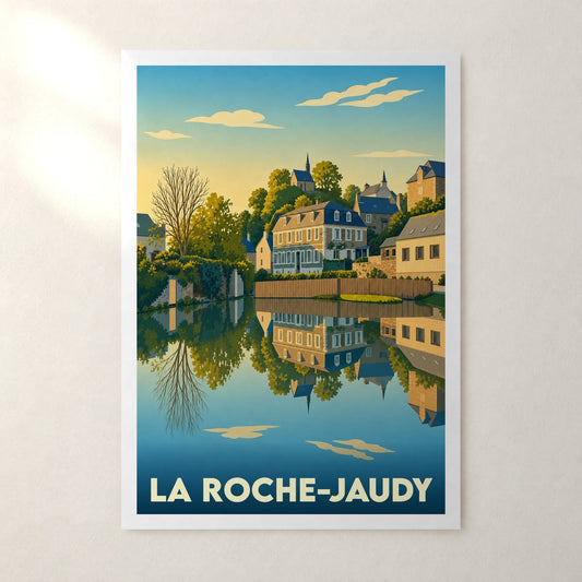 Affiche La Roche-Jaudy – sans cadre, accrochée au mur