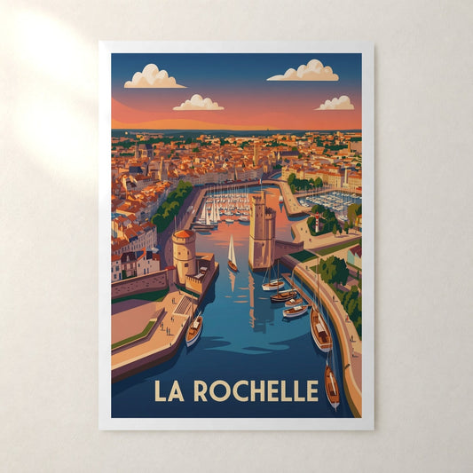 Affiche La Rochelle – sans cadre, accrochée au mur