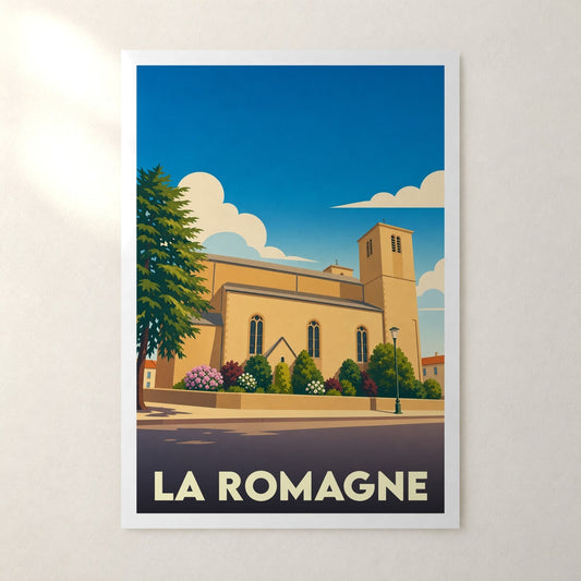 Affiche La Romagne – sans cadre, accrochée au mur