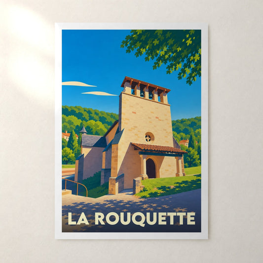 Affiche La Rouquette – sans cadre, accrochée au mur