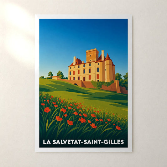 Affiche La Salvetat-Saint-Gilles – sans cadre, accrochée au mur