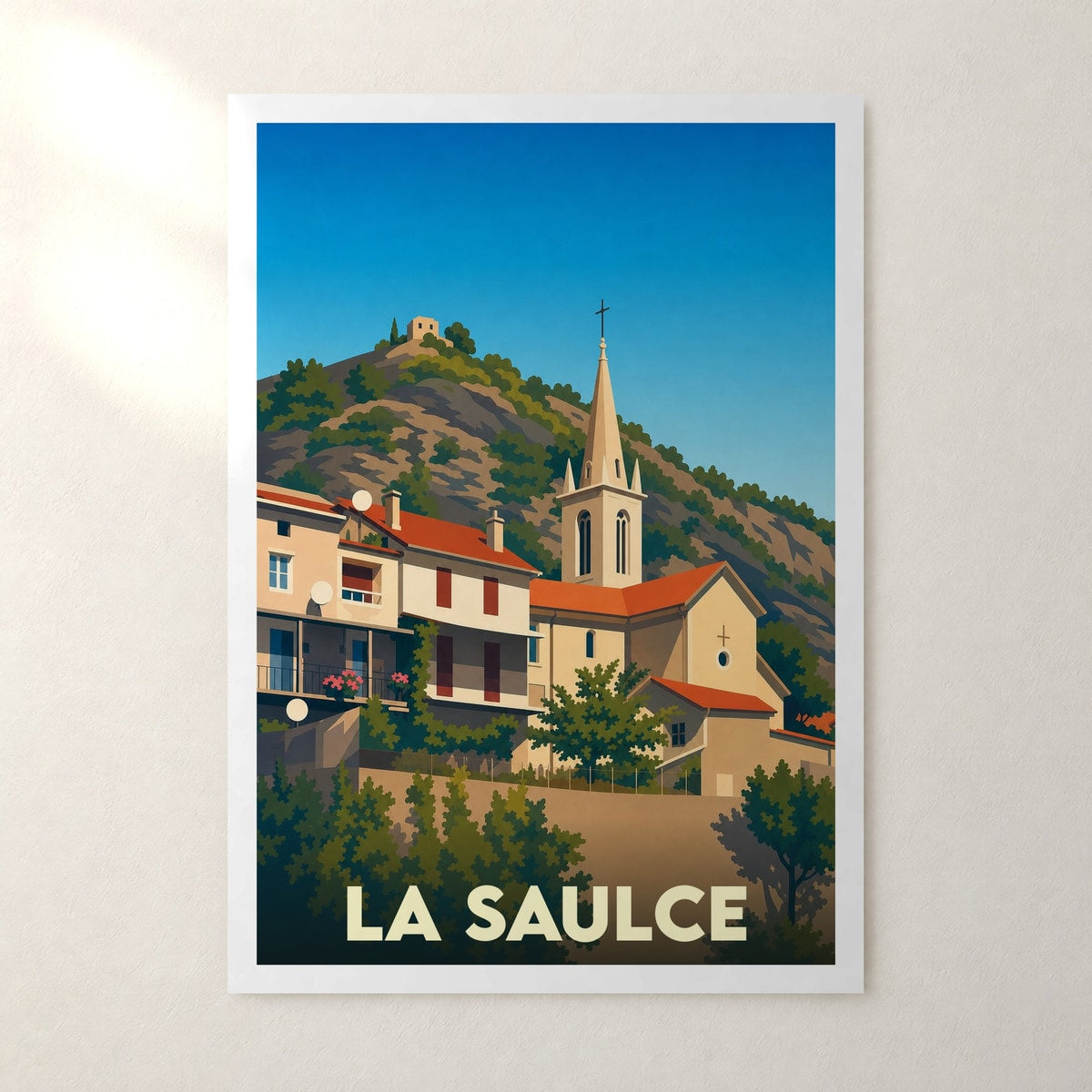 Affiche La Saulce – sans cadre, accrochée au mur