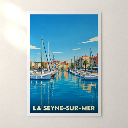 Affiche La Seyne-sur-Mer – sans cadre, accrochée au mur