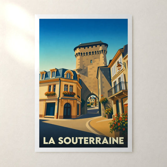Affiche La Souterraine – sans cadre, accrochée au mur