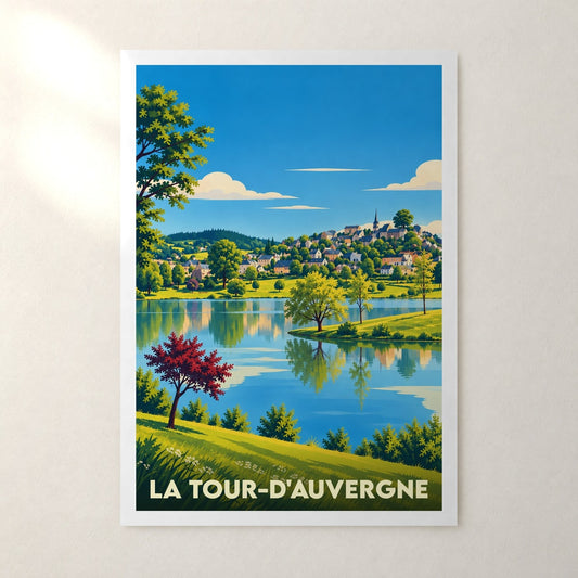 Affiche La Tour-d'Auvergne – sans cadre, accrochée au mur