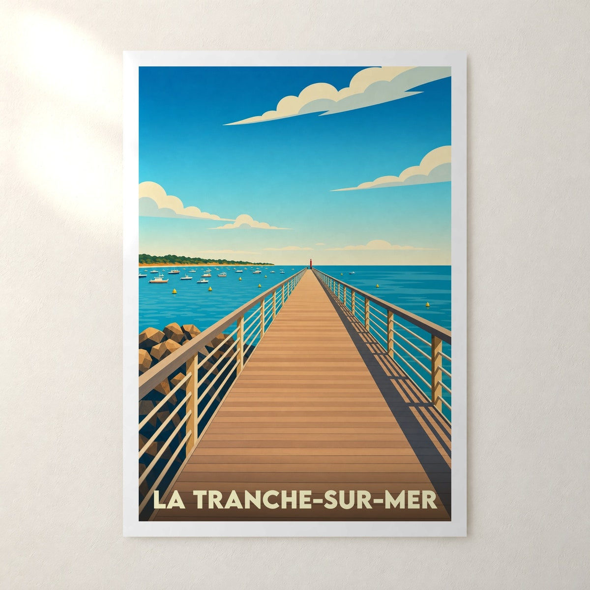 Affiche La Tranche-sur-Mer – sans cadre, accrochée au mur