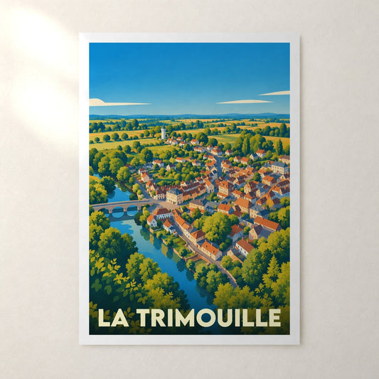 Affiche La Trimouille – sans cadre, accrochée au mur