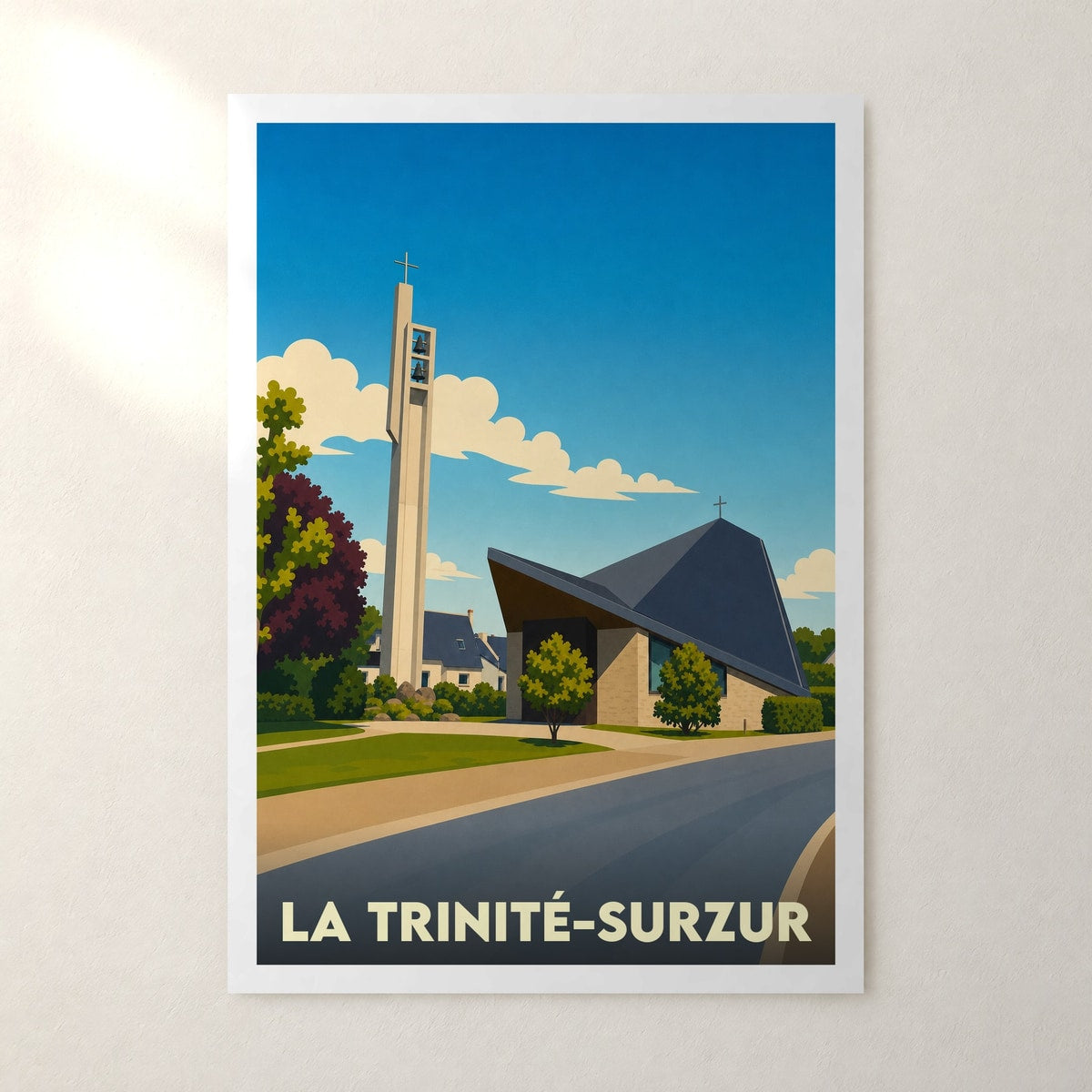 Affiche La Trinité-Surzur – sans cadre, accrochée au mur