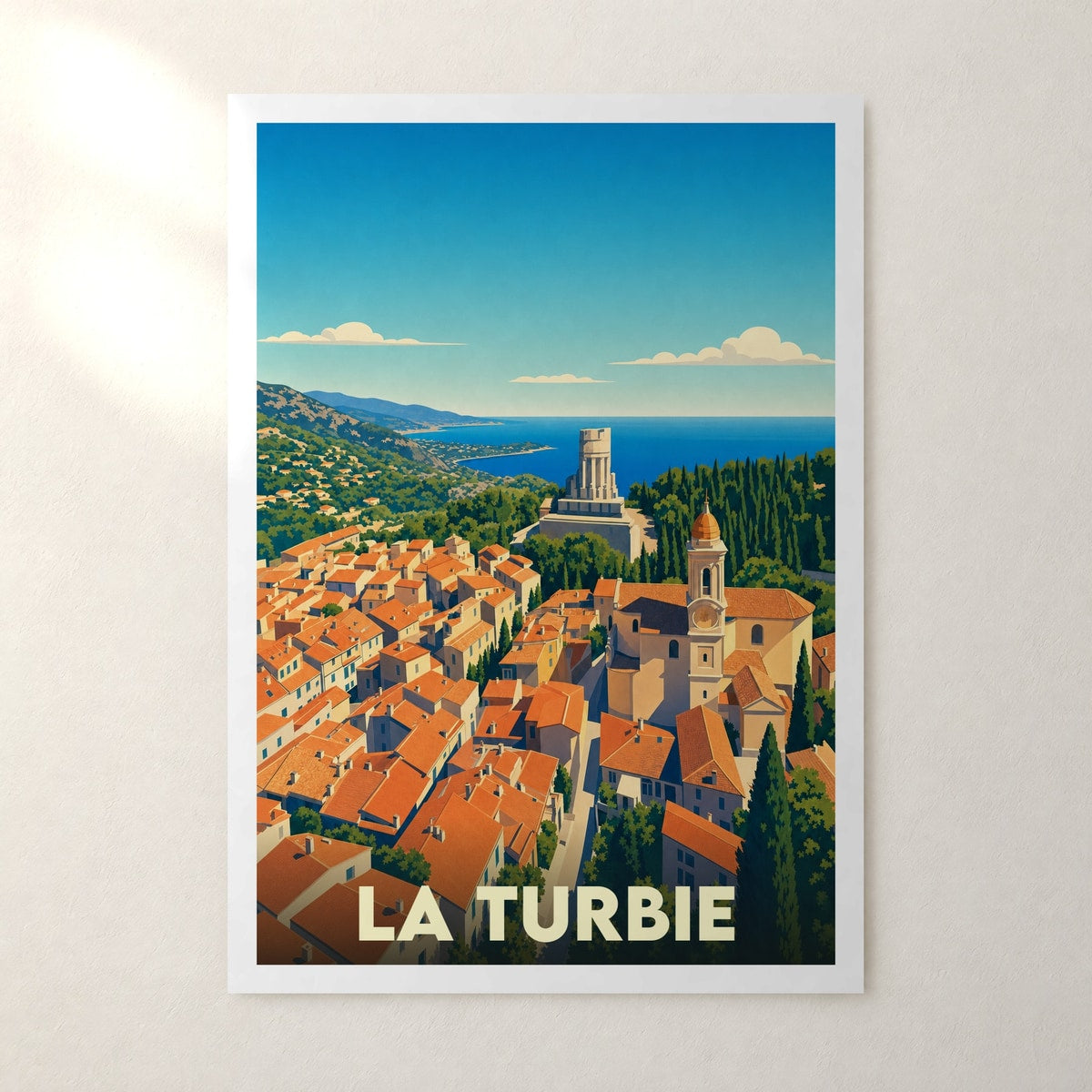 Affiche La Turbie – sans cadre, accrochée au mur